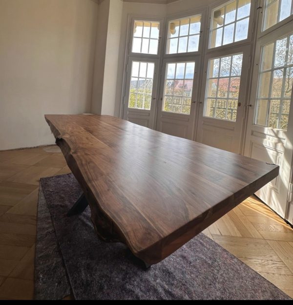 Esstisch Baumkante + Massivholz Akazie – Bild 3