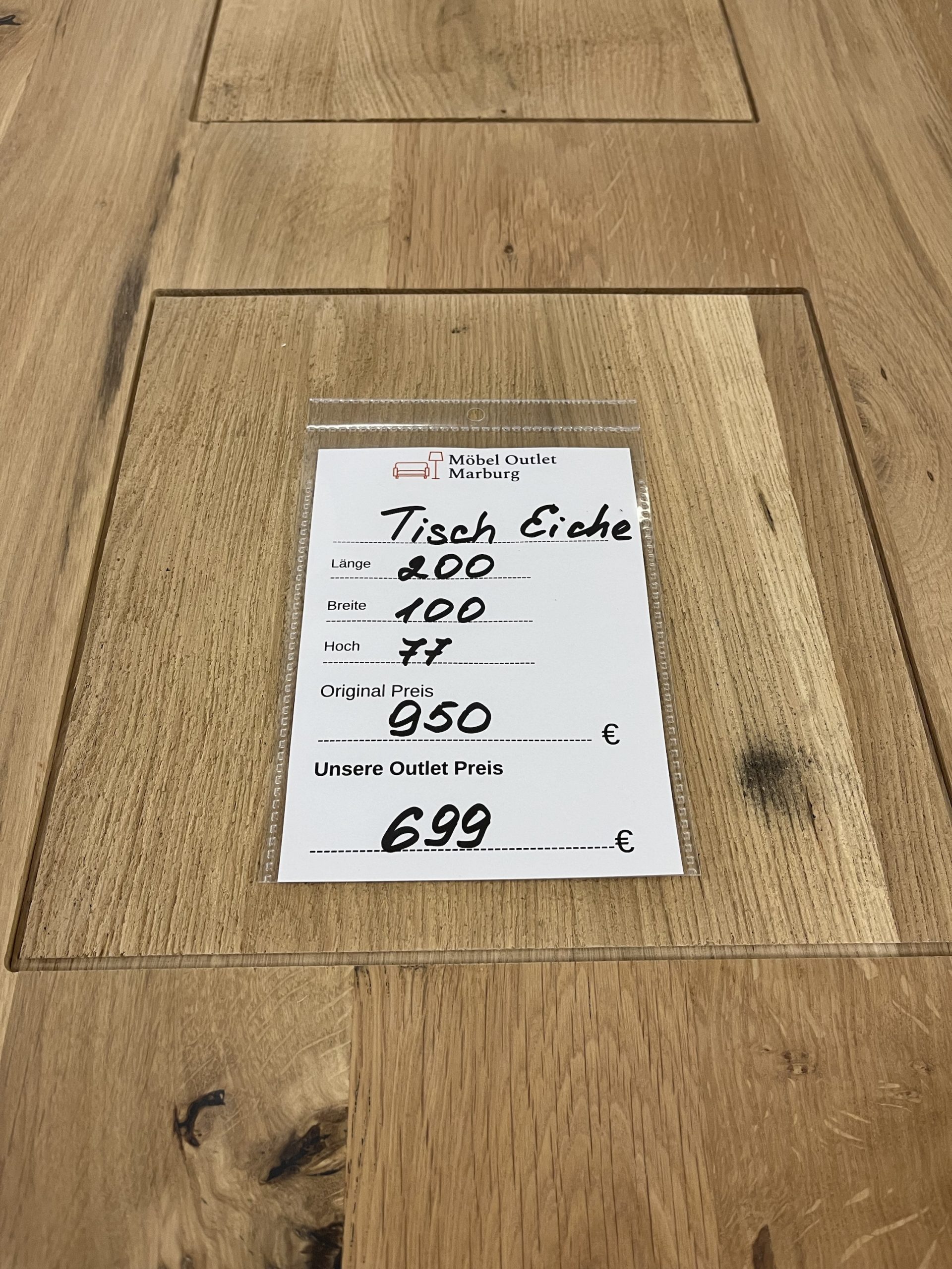 ESSTISCH WILDEICHE GEÖLT
200x76×100 cm – Bild 2
