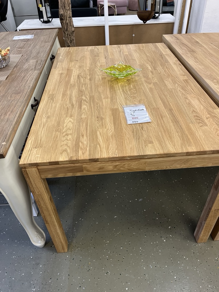 Esstisch Tisch + Massivholz Eiche 
+Echte Baumkante – Bild 4