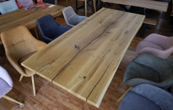 Esstisch Tisch +Massivholz
Eiche VOLL 4cm
+Baumkante +Epoxidharz – Bild 2