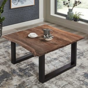 Couchtisch Baumkante Massivholz Akazie
Neue mit Metal Füße