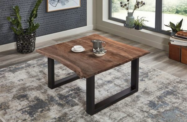 Couchtisch Baumkante Massivholz Akazie
Neue mit Metal Füße