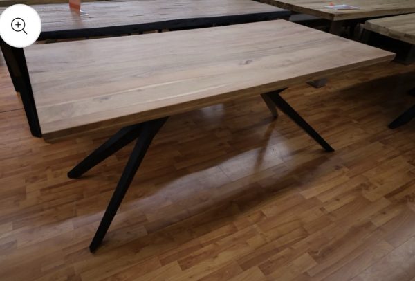 Esstisch Tisch + Massivholz Akazie +
Designer Gestell – Bild 2