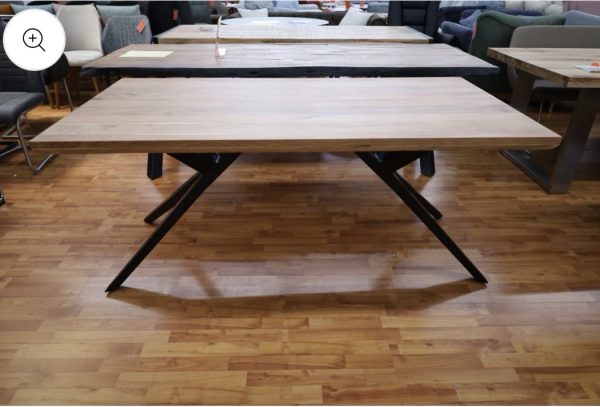 Esstisch Tisch + Massivholz Akazie +
Designer Gestell – Bild 6