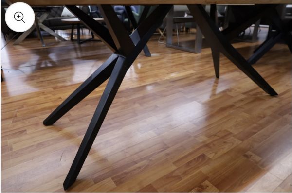 Esstisch Tisch + Massivholz Akazie +
Designer Gestell – Bild 5