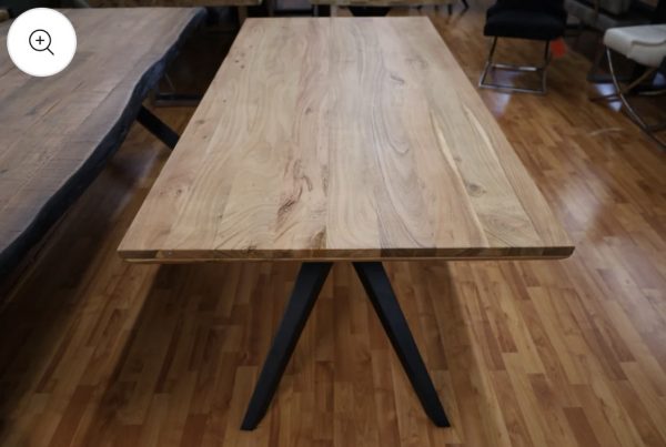 Esstisch Tisch + Massivholz Akazie +
Designer Gestell – Bild 4