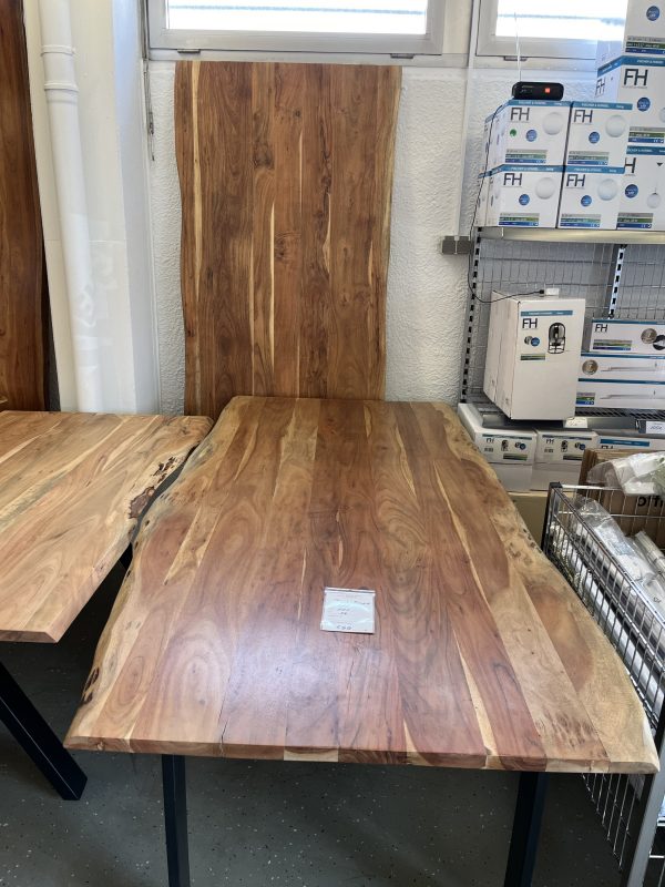 Esstisch Tisch + Massivholz Akazie + Designer Gestell 220x100 cm – Bild 2