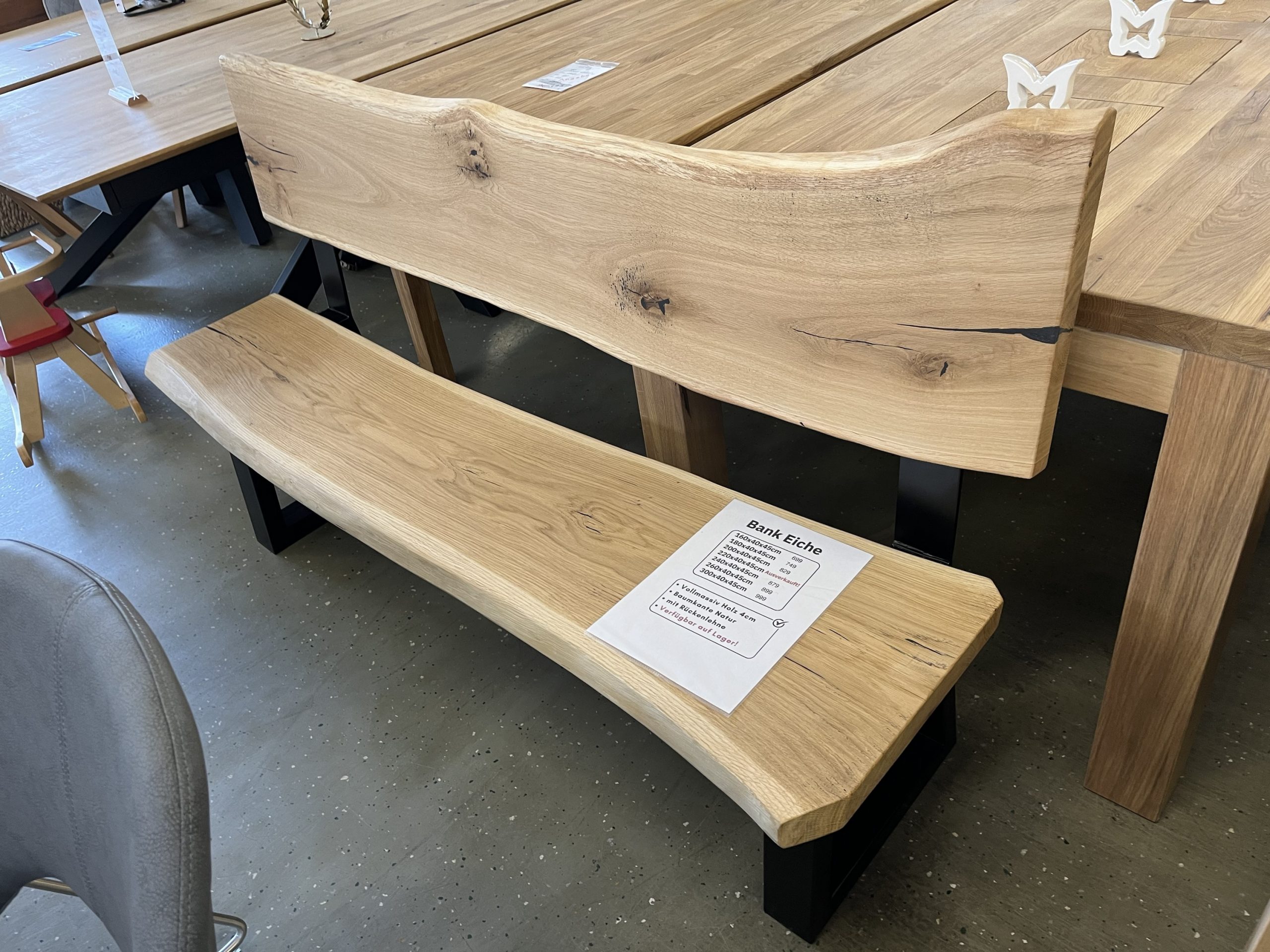 Sitzbank Bank Baumkante Massiv Holz
Eiche in Angebot !!! – Bild 2