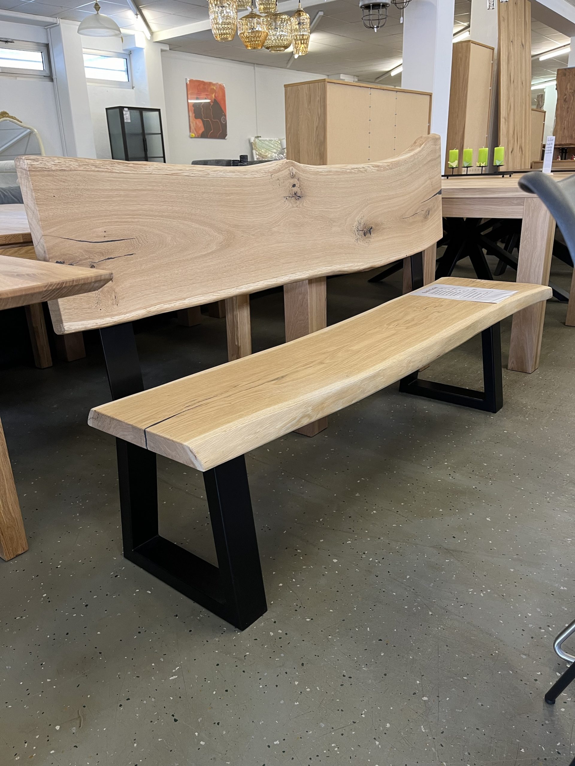 Sitzbank Bank Baumkante Massiv Holz
Eiche in Angebot !!!