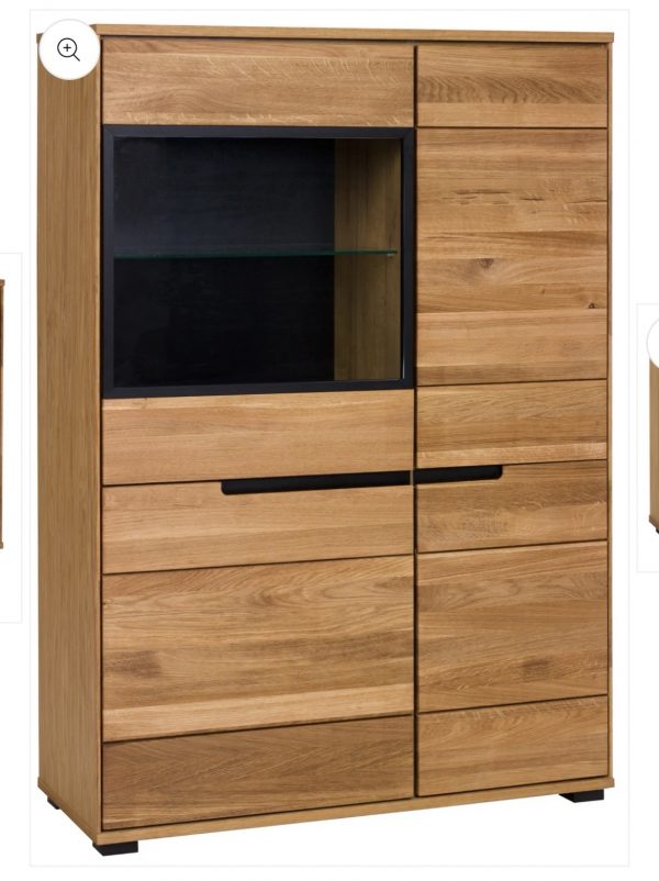 Highboard Kommode Vitrine Front
Massivholz Eiche – Bild 13