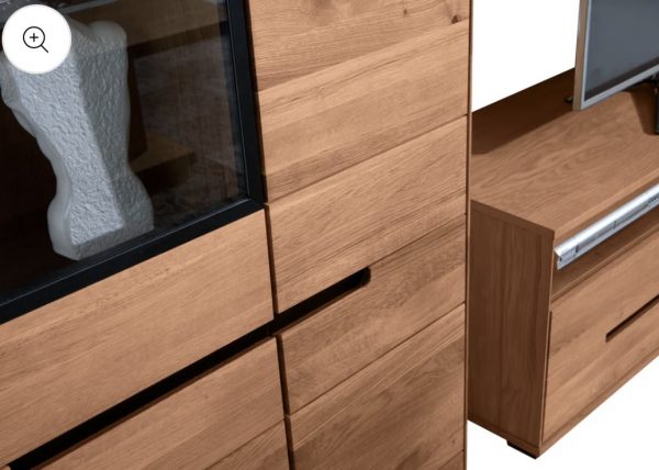 Highboard Kommode Vitrine Front
Massivholz Eiche – Bild 15