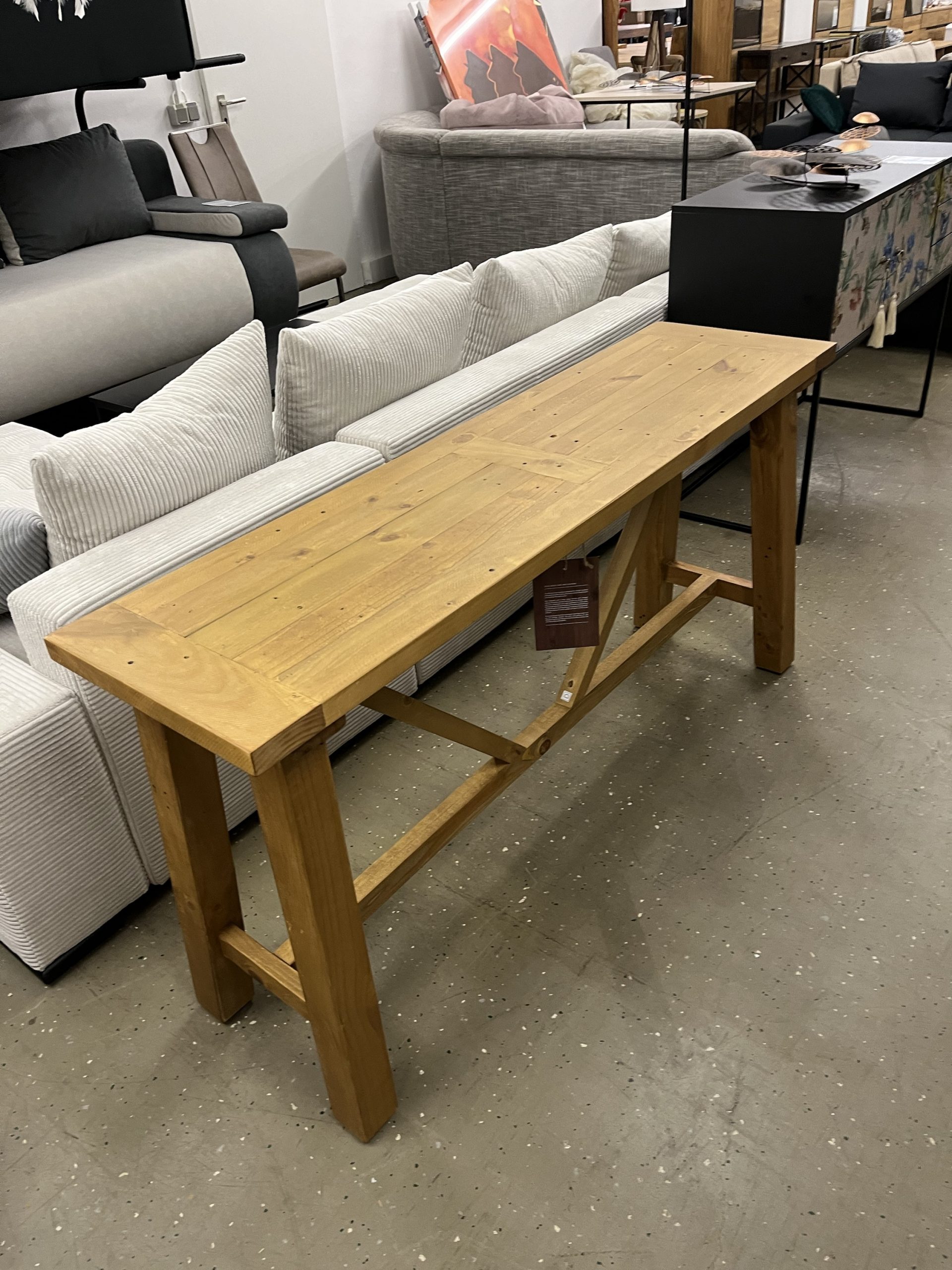 Konsolentisch Konsolen Massiv Holztisch
150×77 cm – Bild 2