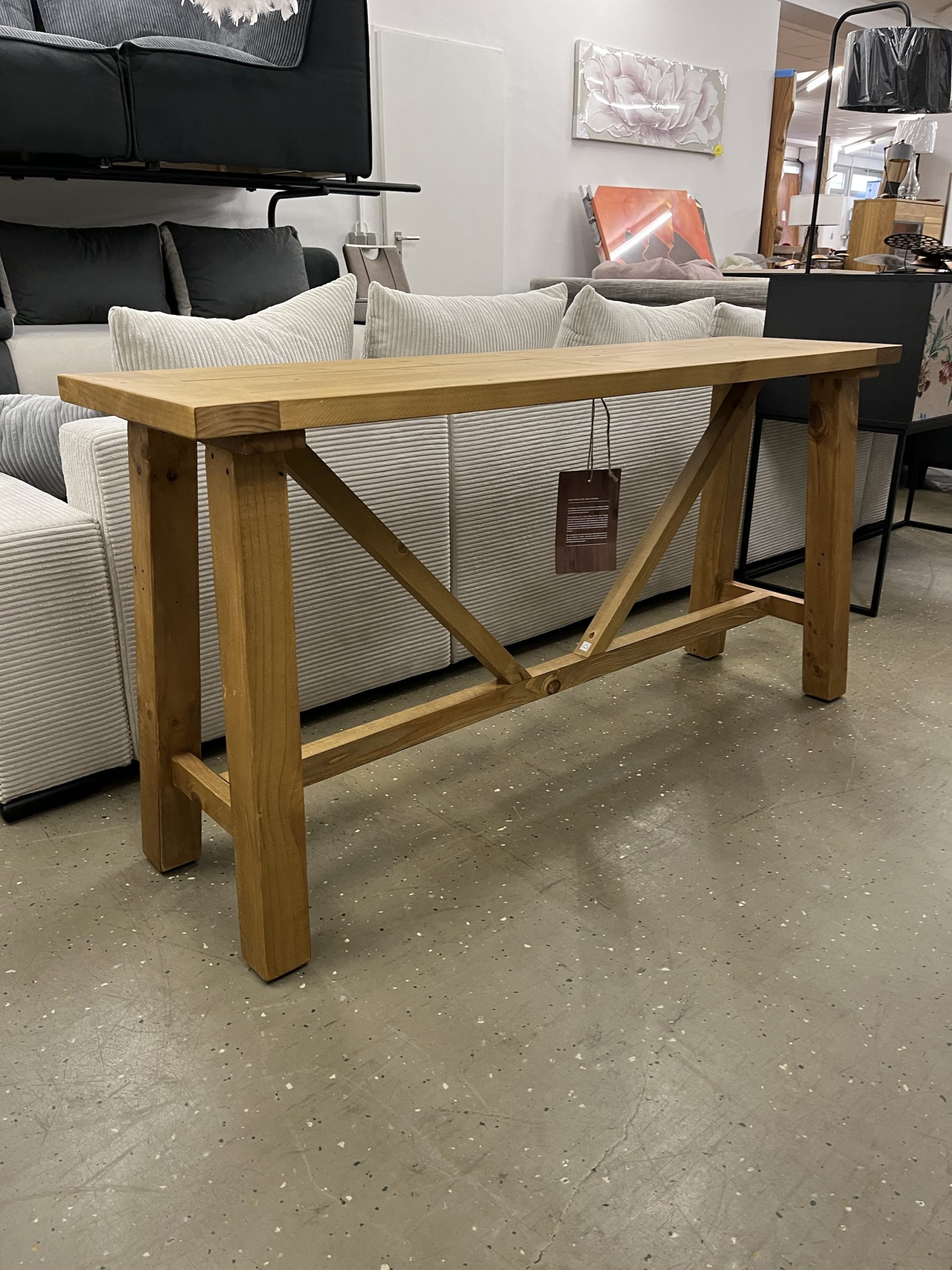 Konsolentisch Konsolen Massiv Holztisch
150×77 cm – Bild 3