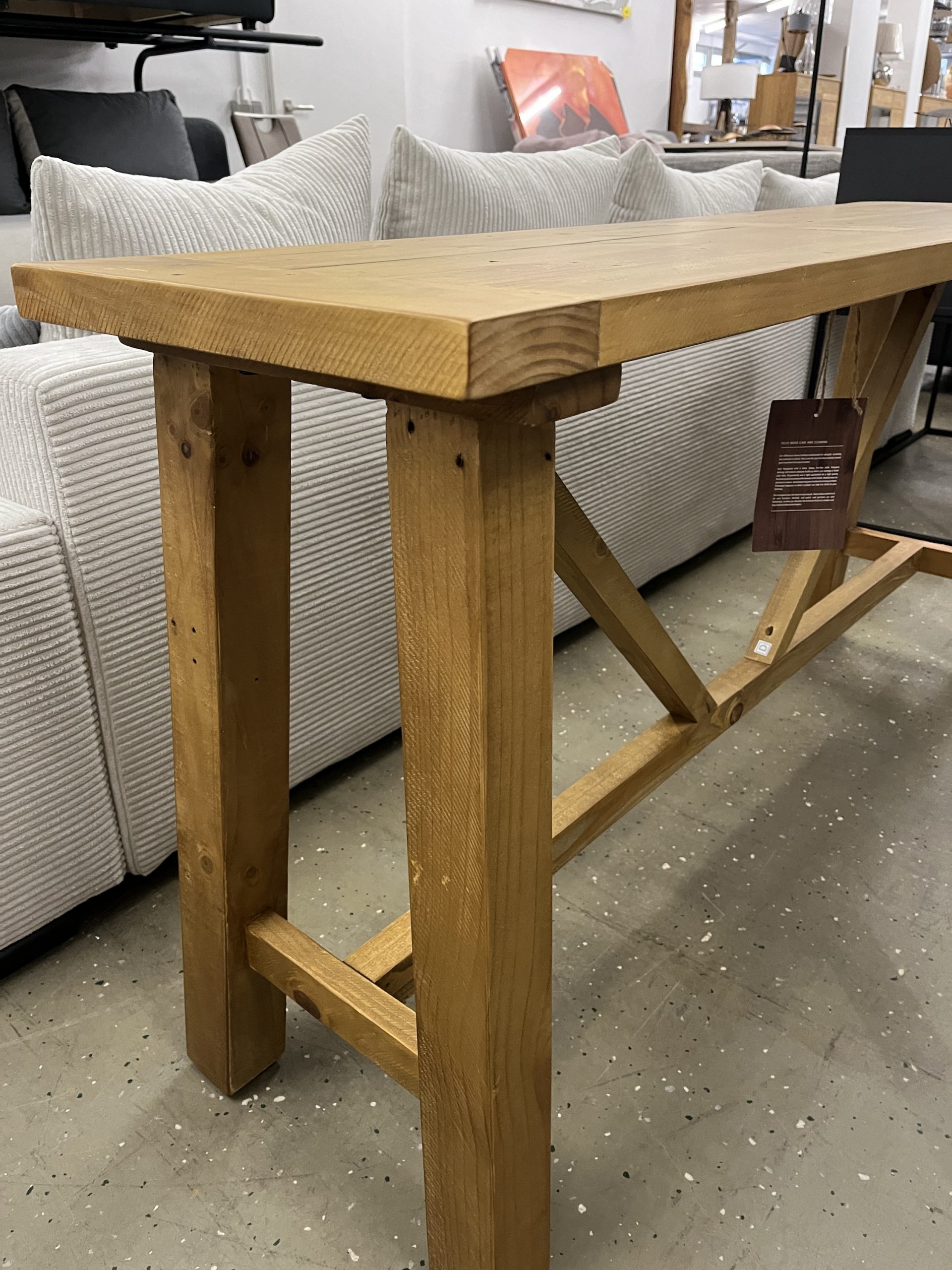 Konsolentisch Konsolen Massiv Holztisch
150×77 cm – Bild 4