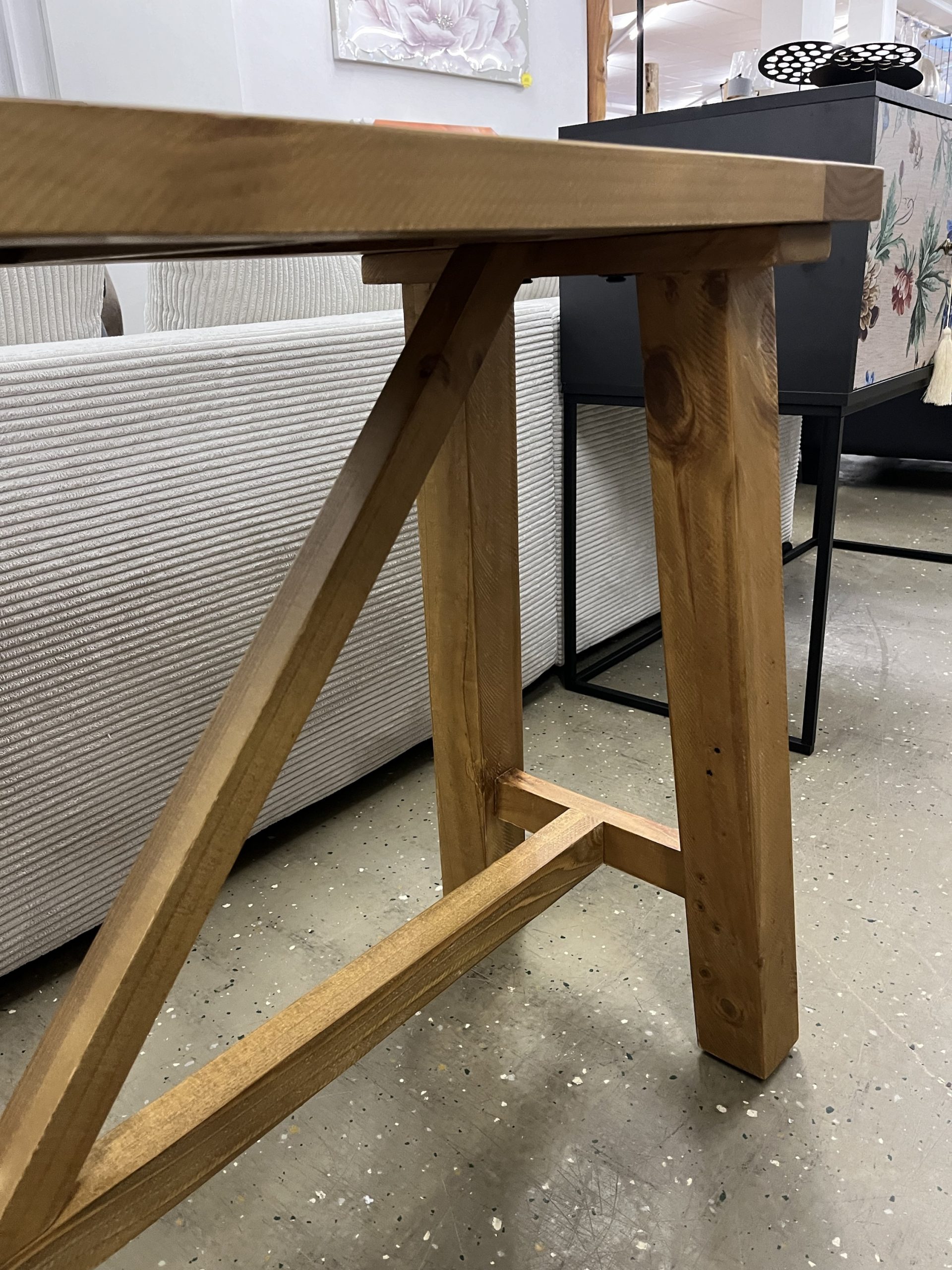 Konsolentisch Konsolen Massiv Holztisch
150×77 cm – Bild 5
