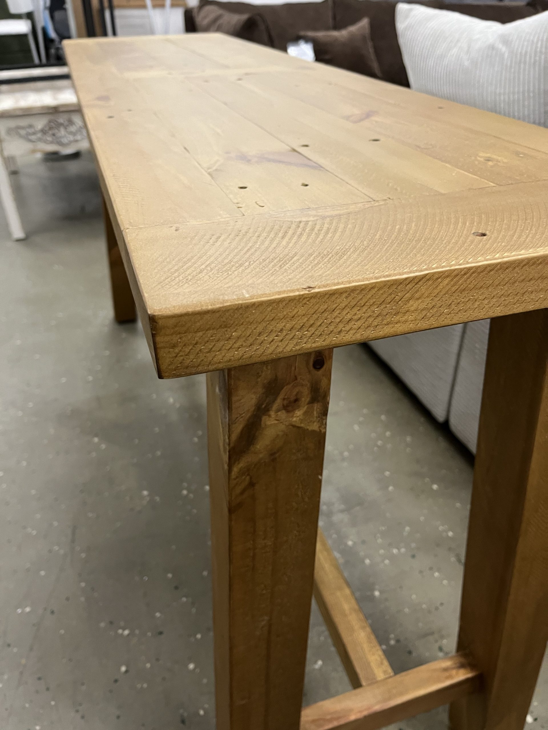 Konsolentisch Konsolen Massiv Holztisch
150×77 cm – Bild 9