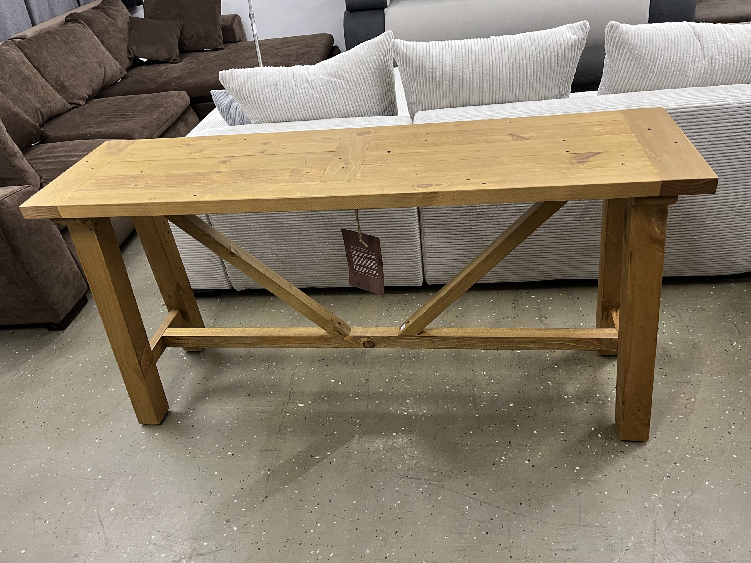 Konsolentisch Konsolen Massiv Holztisch
150×77 cm – Bild 11