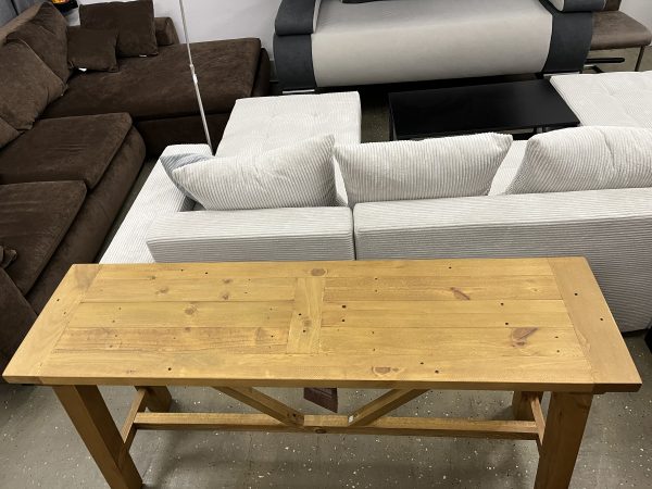 Konsolentisch Konsolen Massiv Holztisch
150×77 cm – Bild 12