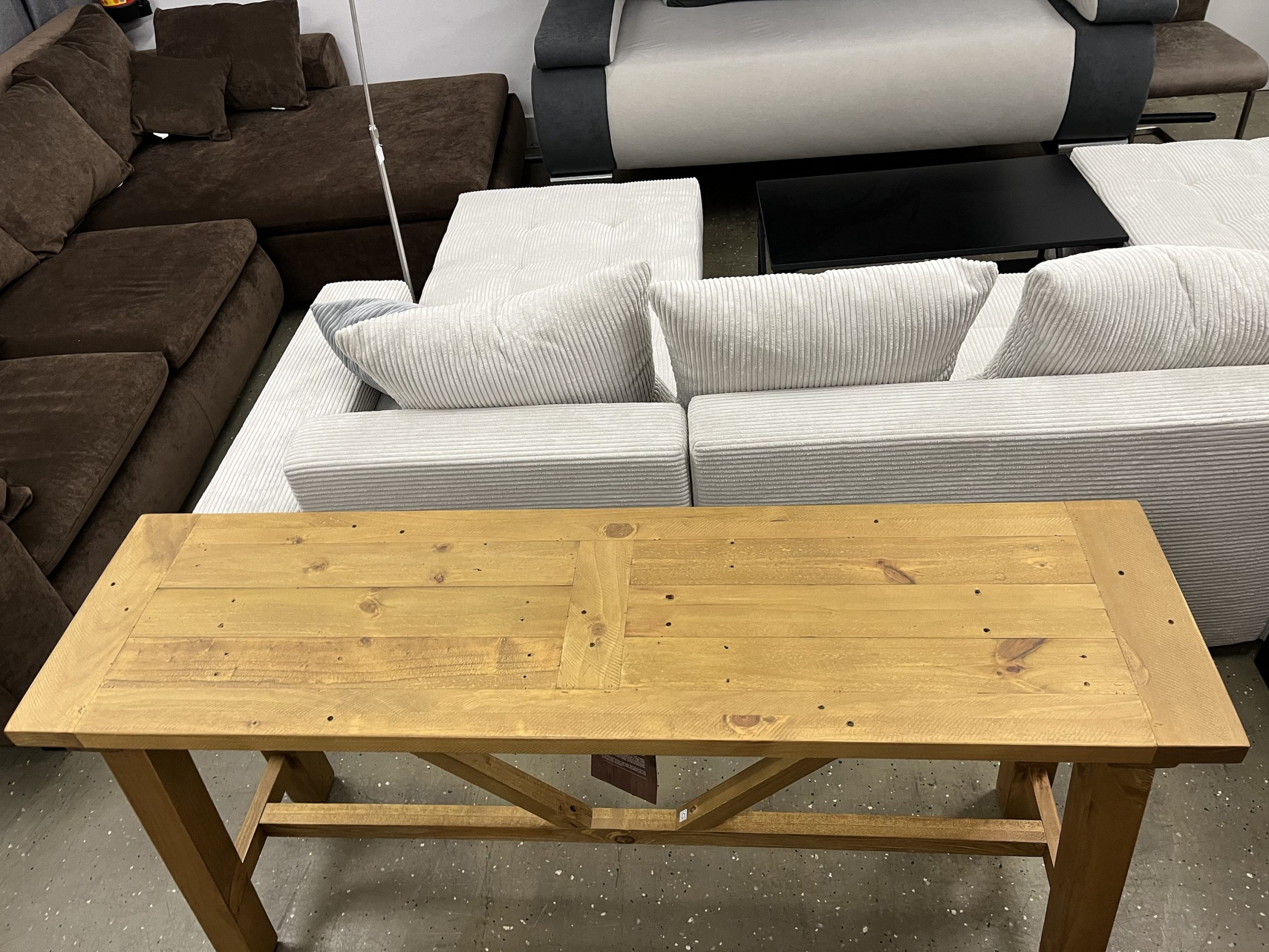 Konsolentisch Konsolen Massiv Holztisch
150×77 cm – Bild 12