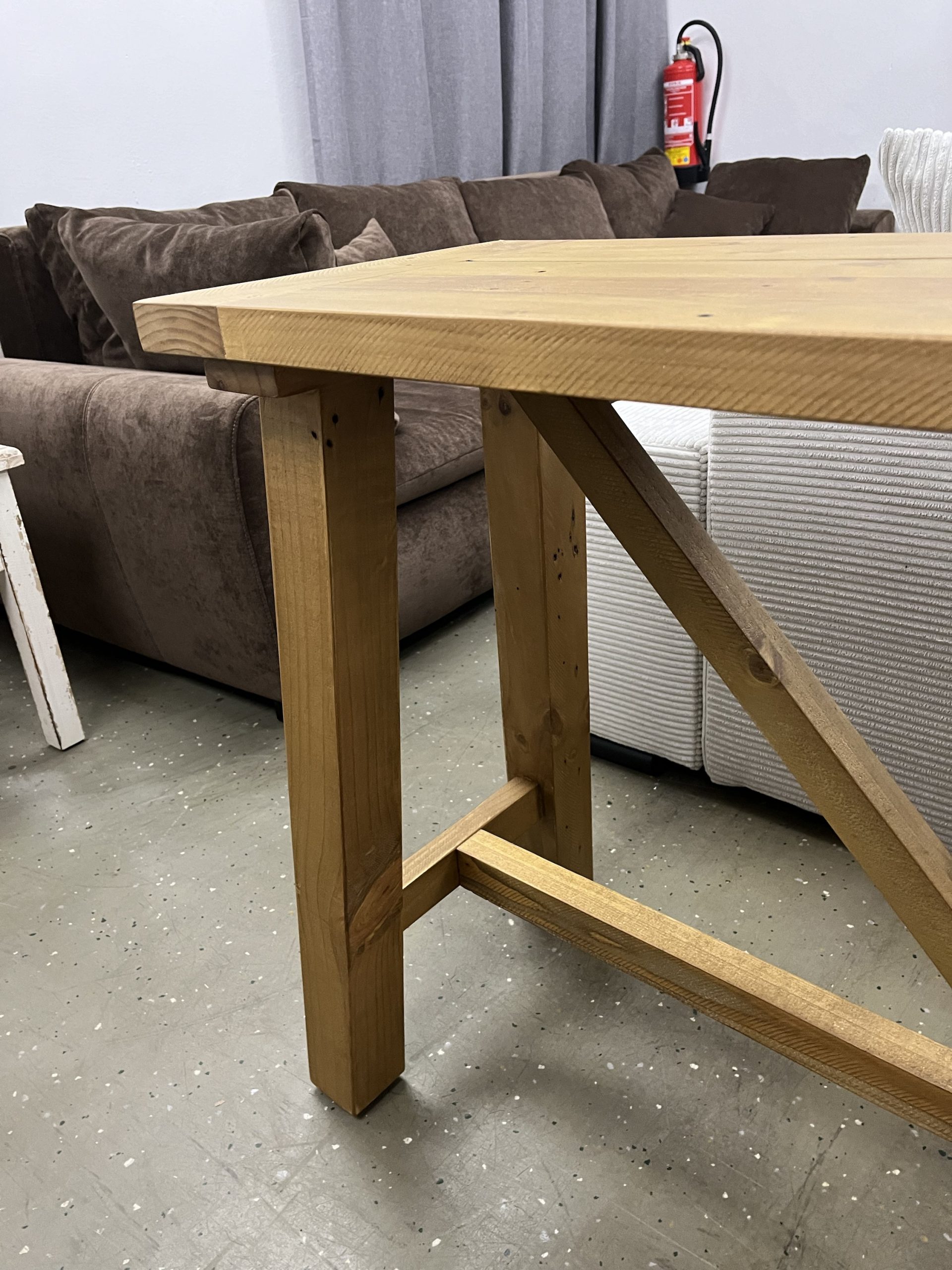 Konsolentisch Konsolen Massiv Holztisch
150×77 cm – Bild 13