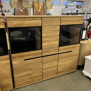 Highboard Kommode Vitrine Front
Massivholz Eiche