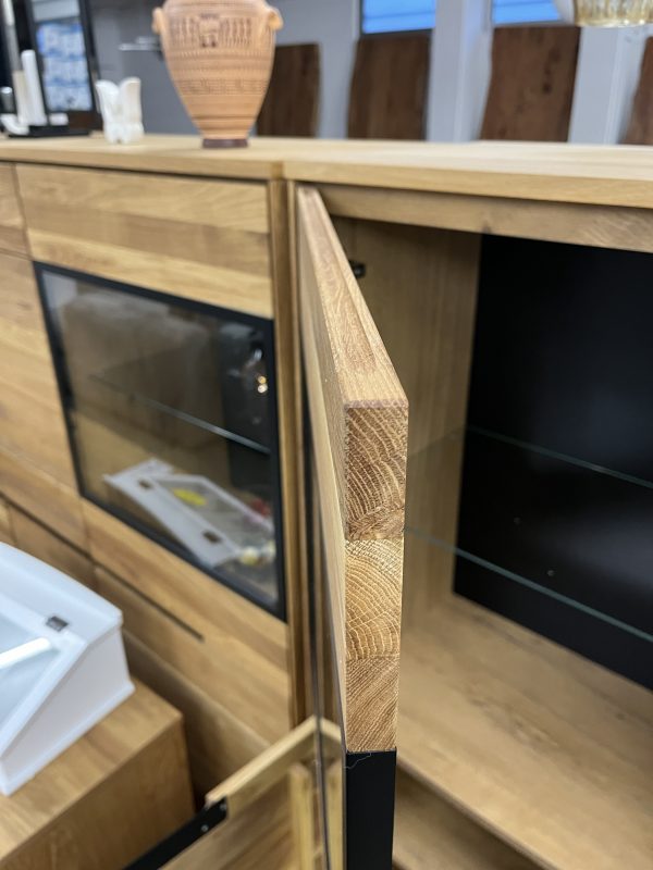 Highboard Kommode Vitrine Front
Massivholz Eiche – Bild 6