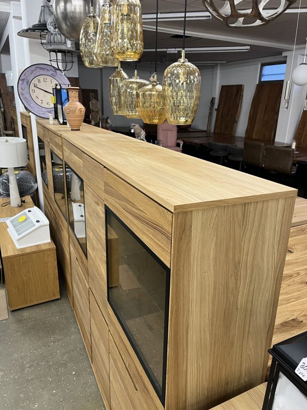 Highboard Kommode Vitrine Front
Massivholz Eiche – Bild 11