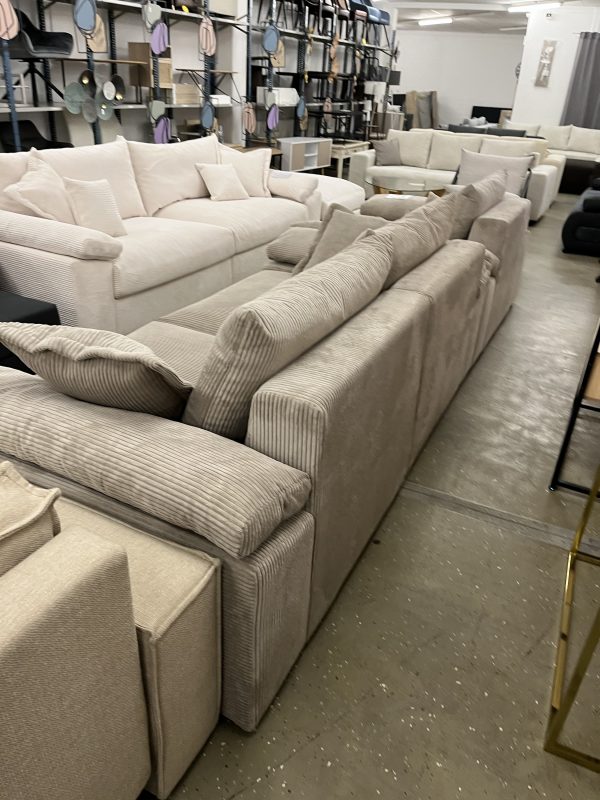 Big-Sofa Wohnlandschaft XXL Mega
Soïa+Sessel+Hocker in Cord – Bild 2