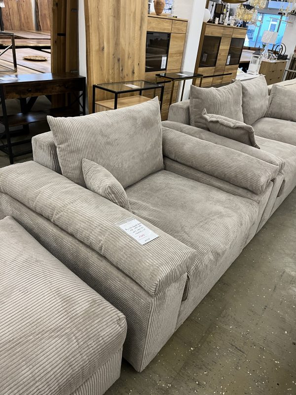 Big-Sofa Wohnlandschaft XXL Mega
Soïa+Sessel+Hocker in Cord – Bild 5