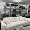 Big-Sofa Wohnlandschaft XXL Mega Sofa
+ Hocker in Cord – Bild 4