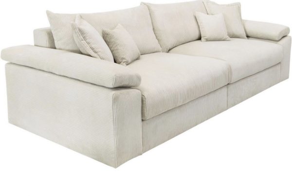Big-Sofa Wohnlandschaft XXL Mega Sofa
+ Hocker in Cord – Bild 9