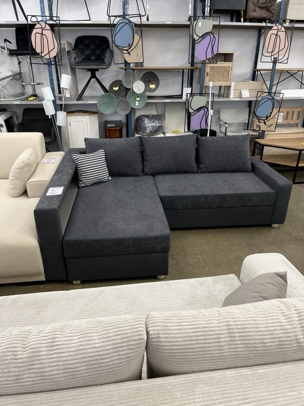Ecksofa Schlafsofa L-Form inklusive Bettfunktion, Federkern LED Beleuchtung – Bild 14