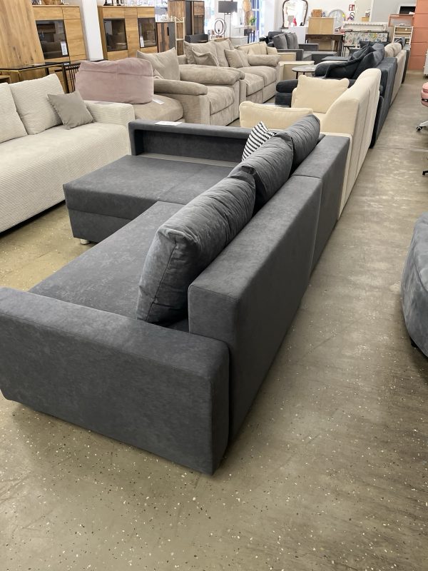 Ecksofa Schlafsofa L-Form inklusive Bettfunktion, Federkern LED Beleuchtung – Bild 15