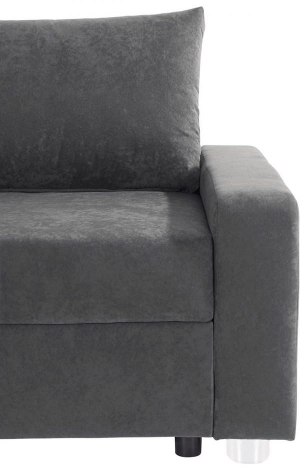 Ecksofa Schlafsofa L-Form inklusive Bettfunktion, Federkern LED Beleuchtung – Bild 7