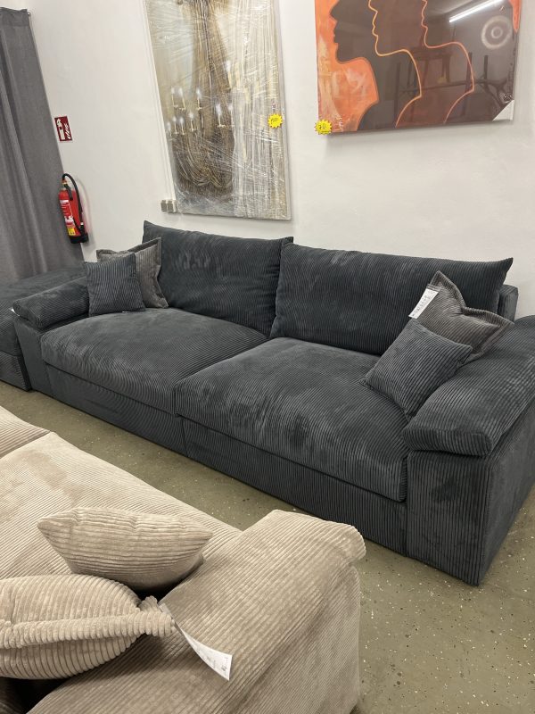 Big-Sofa Mega-Sofa, Cord Federkern-XXL
- Breite 303 cm – Bild 7