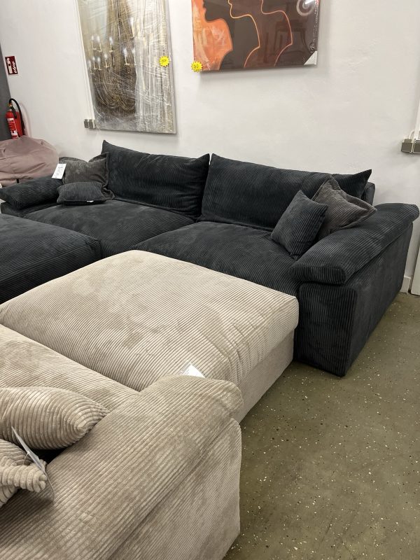 Big-Sofa Mega-Sofa, Cord Federkern-XXL
- Breite 303 cm – Bild 3