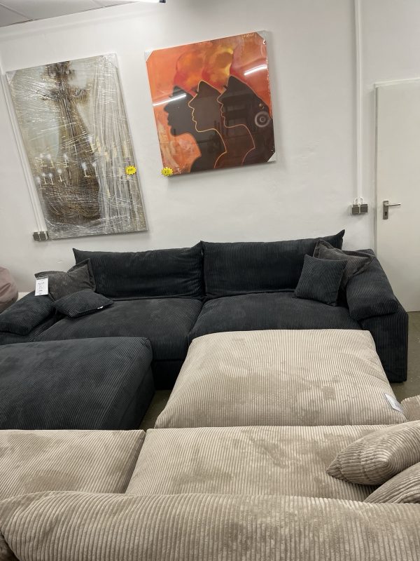 Big-Sofa Mega-Sofa, Cord Federkern-XXL
- Breite 303 cm – Bild 4