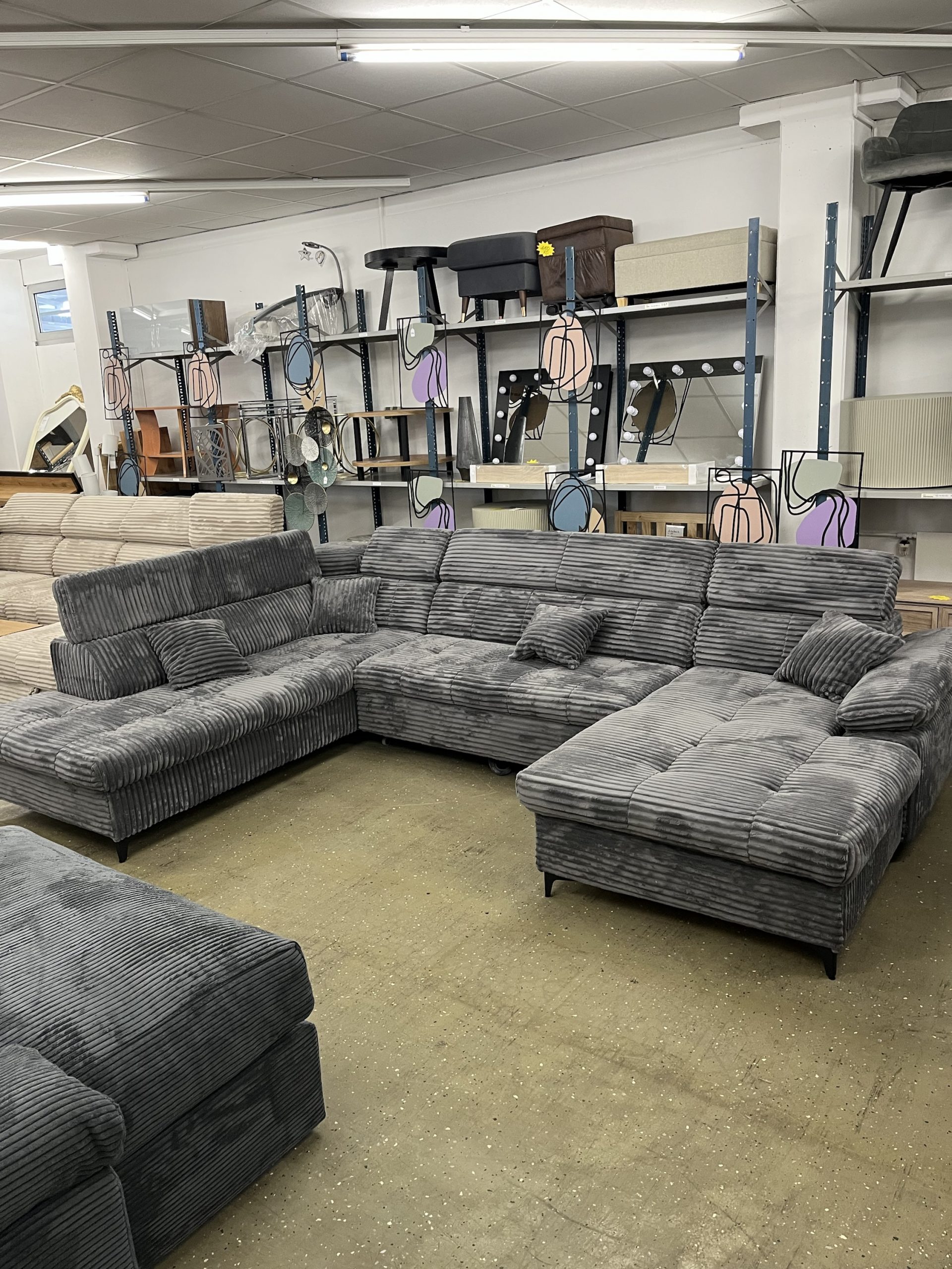 Wohnlandschaft Schlafsofa Sofa Cord
Bettfunktion Stauraum Neu – Bild 11