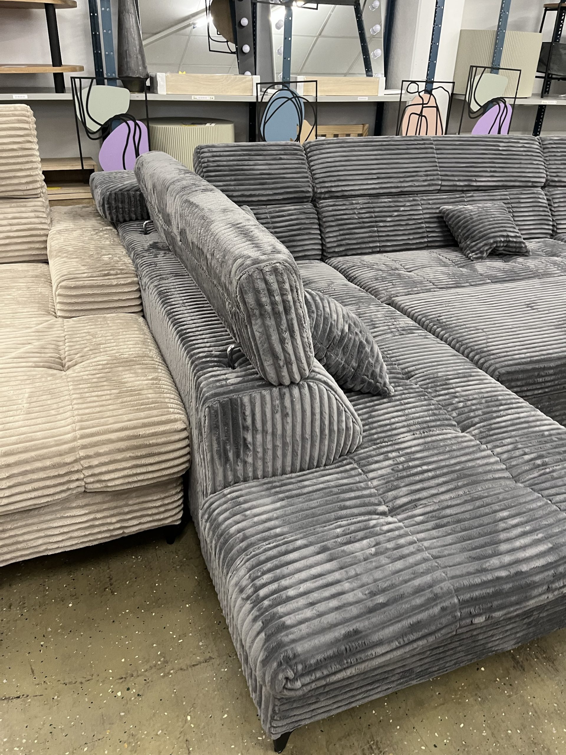 Wohnlandschaft Schlafsofa Sofa Cord
Bettfunktion Stauraum Neu – Bild 5