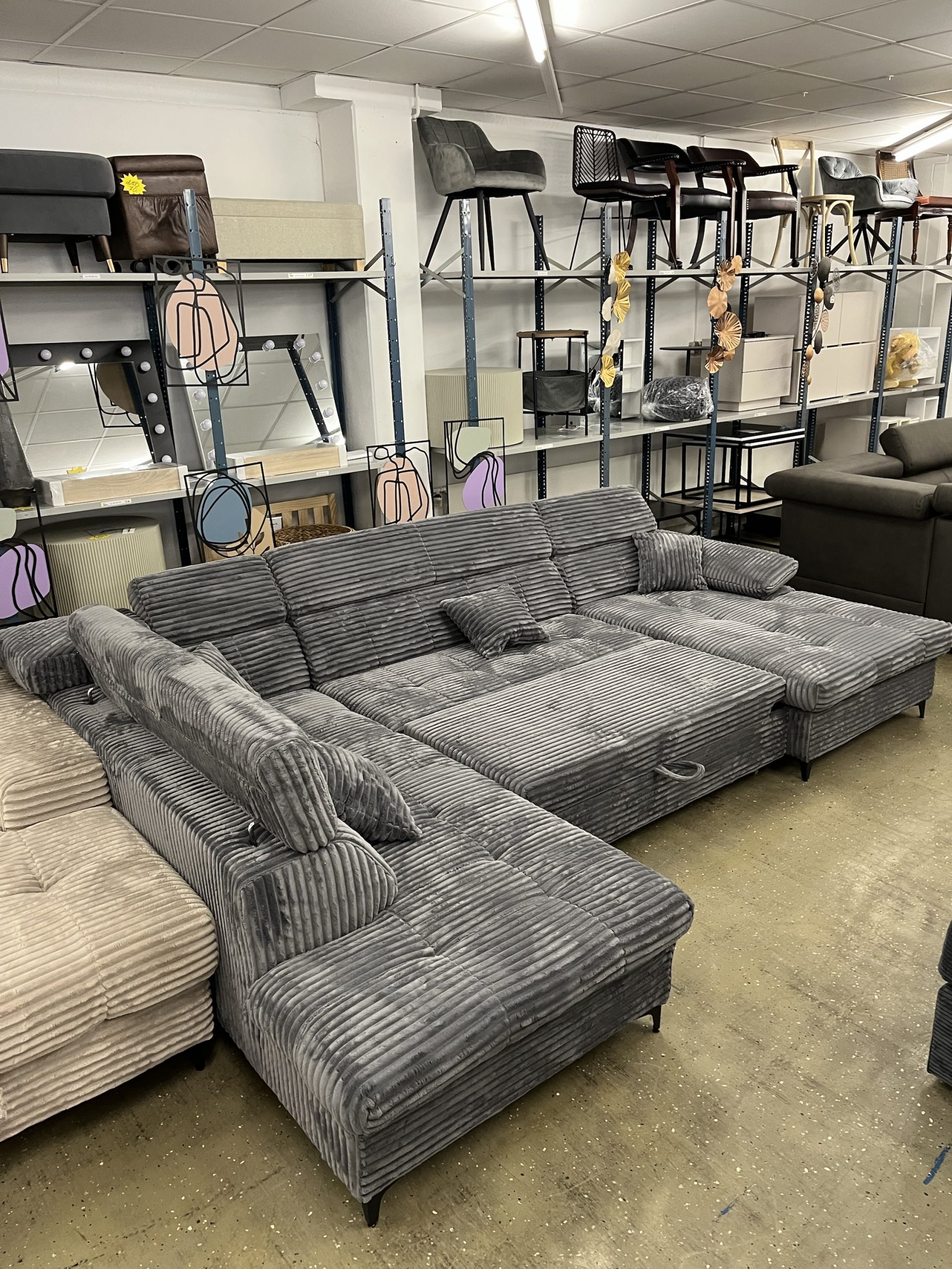 Wohnlandschaft Schlafsofa Sofa Cord
Bettfunktion Stauraum Neu – Bild 4