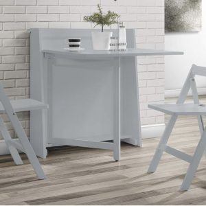 Tisch mit Stühle Das kompakte Esszimmer-Set in hellgrau Neu !