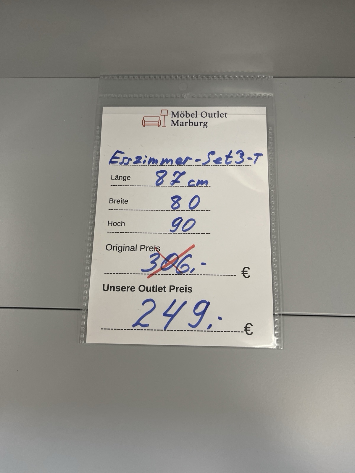 Tisch mit Stühle Das kompakte Esszimmer-Set in hellgrau Neu ! – Bild 10