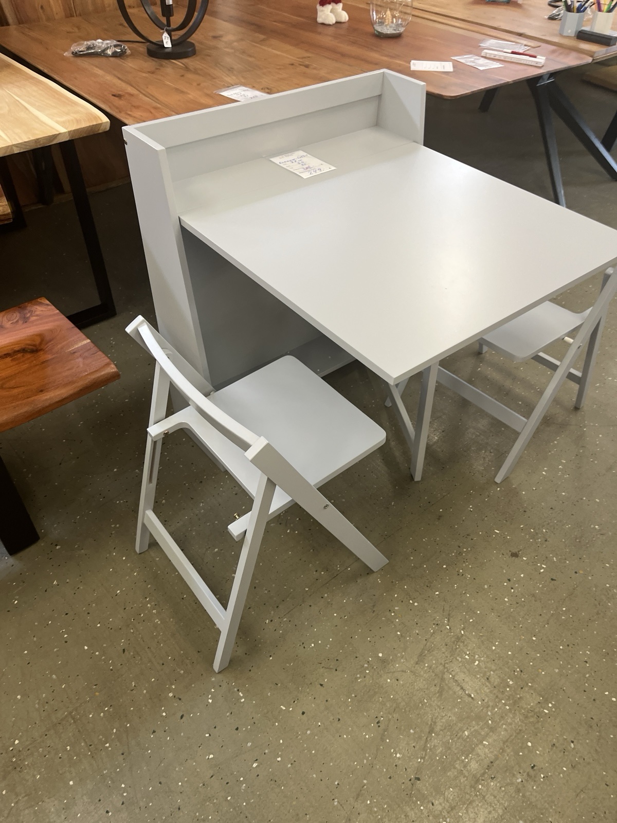 Tisch mit Stühle Das kompakte Esszimmer-Set in hellgrau Neu ! – Bild 12