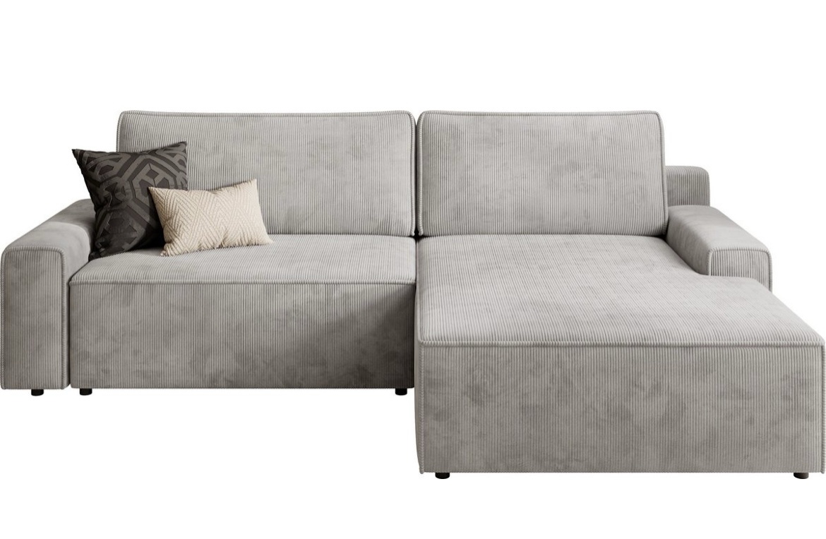 Ecksofa Schlafsofa mit Bettkasten, Couch in L-Form, Breite 245 cm – Bild 2