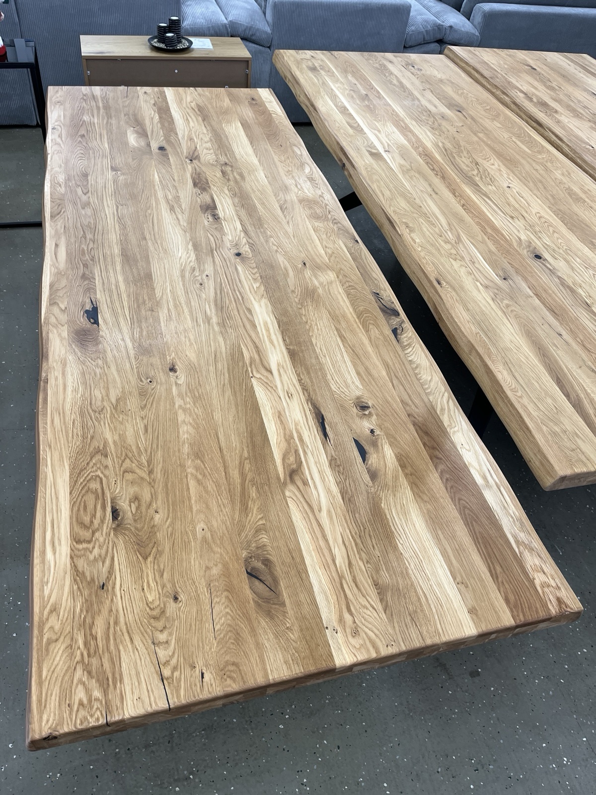 Esstisch aus Eiche Massiv mit Baumkante 280x100x75 cm 60 mm Stark gedoppelt ❗️ – Bild 5