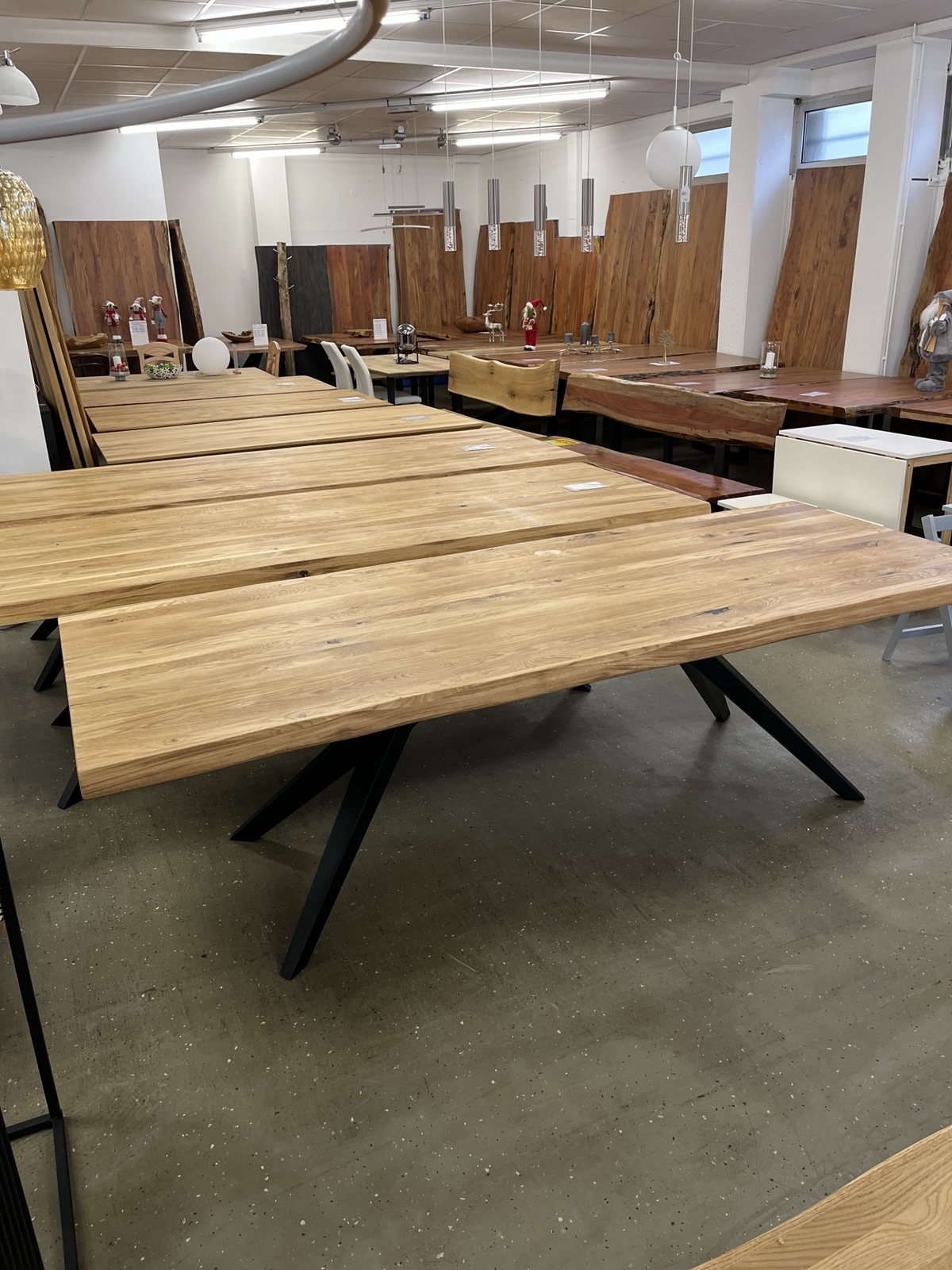 Esstisch aus Eiche Massiv mit Baumkante 280x100x75 cm 60 mm Stark gedoppelt ❗️ – Bild 8