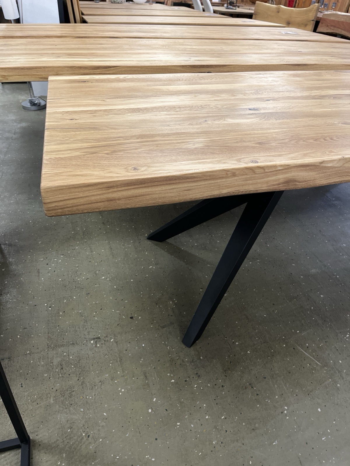 Esstisch aus Eiche Massiv mit Baumkante 280x100x75 cm 60 mm Stark gedoppelt ❗️ – Bild 9