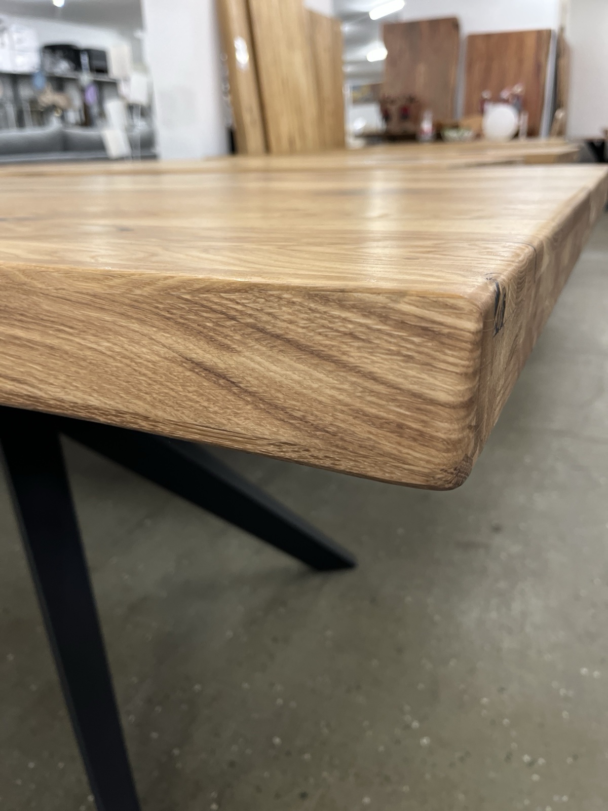 Esstisch aus Eiche Massiv mit Baumkante 280x100x75 cm 60 mm Stark gedoppelt ❗️ – Bild 13