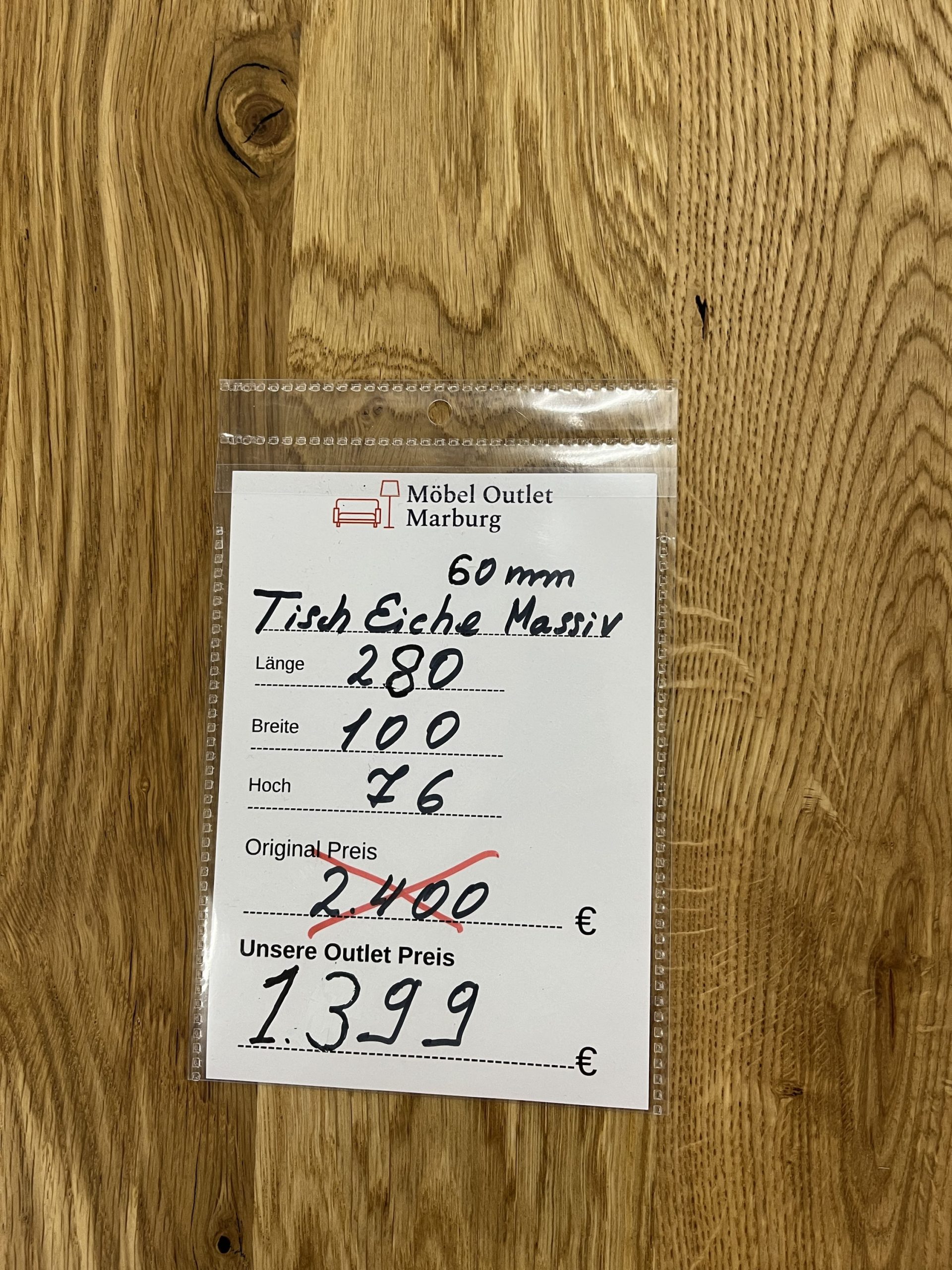 Esstisch aus Eiche Massiv mit Baumkante 280x100x75 cm 60 mm Stark gedoppelt ❗️ – Bild 17