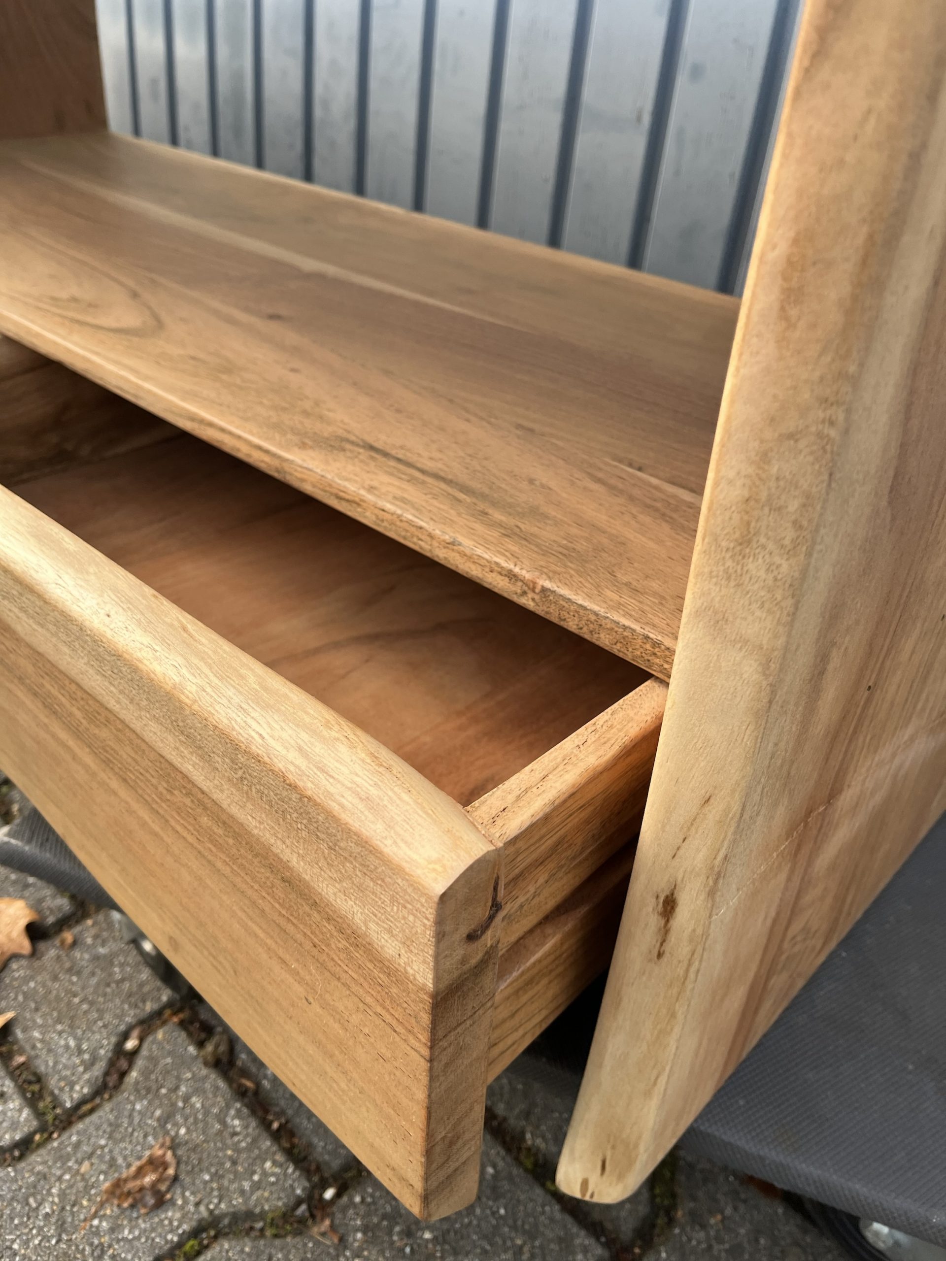 TV Board Sideboard Vollmassiv Holz Akazie 230x45x50 cm.Neue – Bild 3